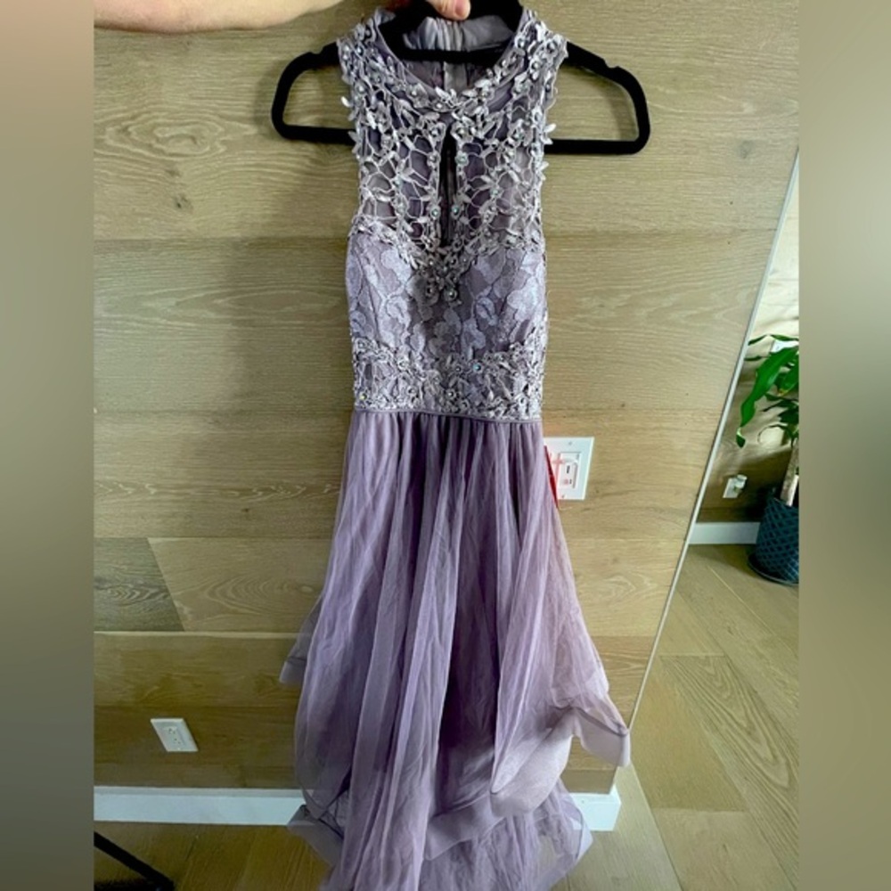 City Triangles purple Prom Wedding Dress - Size 6